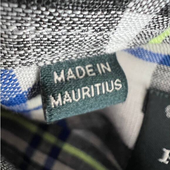 Rodd and Gunn Shirt Mens L Sports Fit Plaid Italian Linen Short Sleeve Button Up - Picture 10 of 13